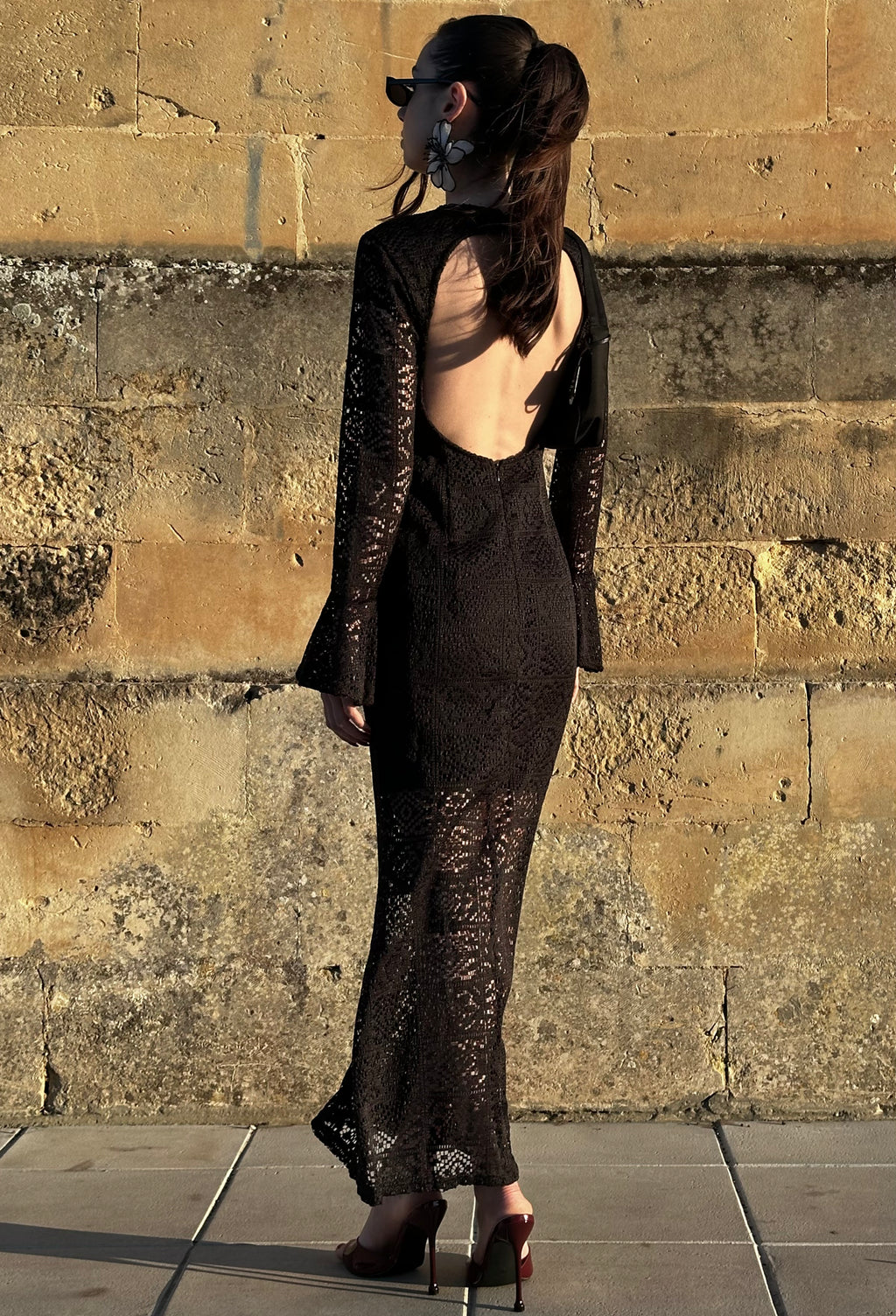 GRID MAXI DRESS