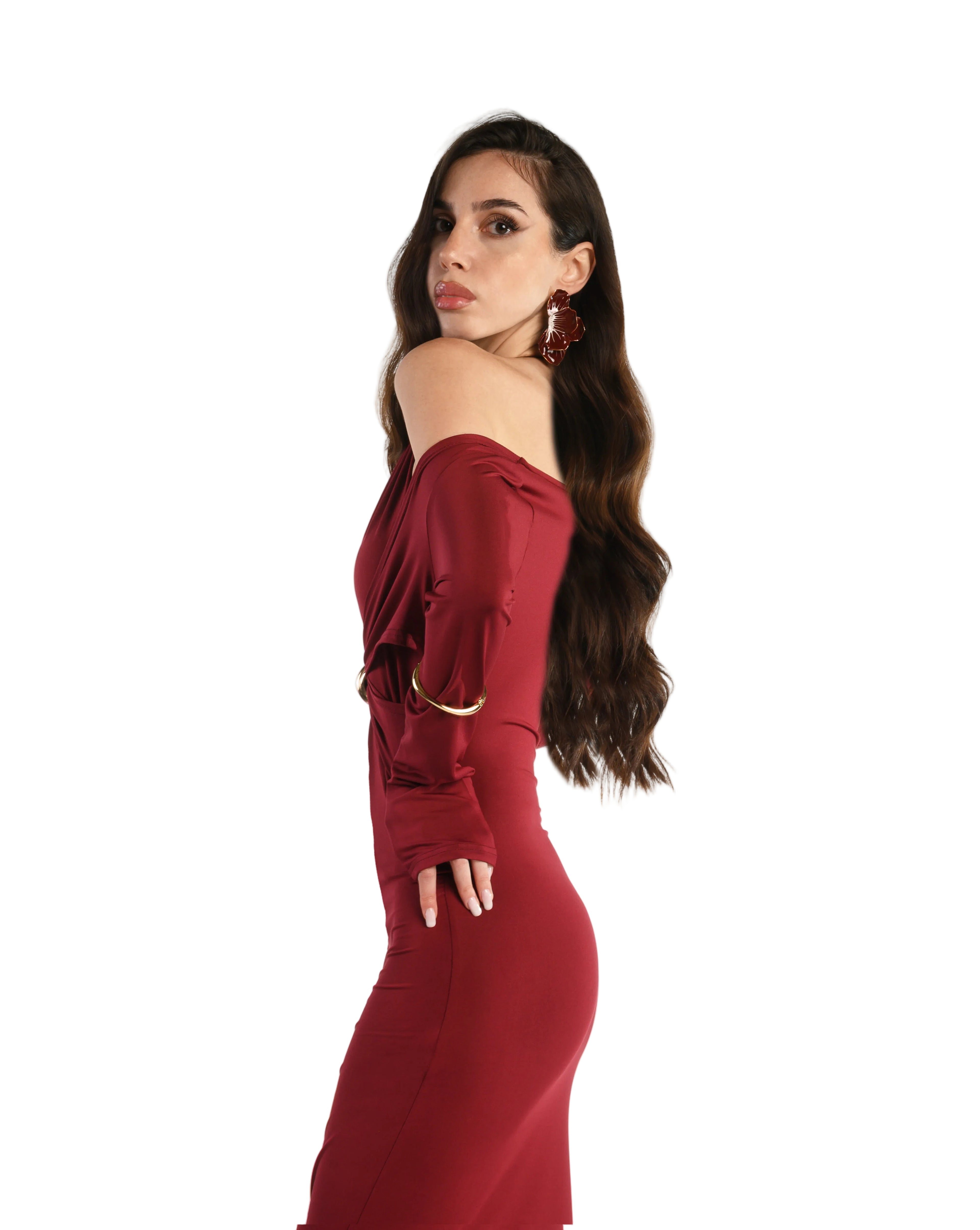 DRESS AURA BORDEAUX