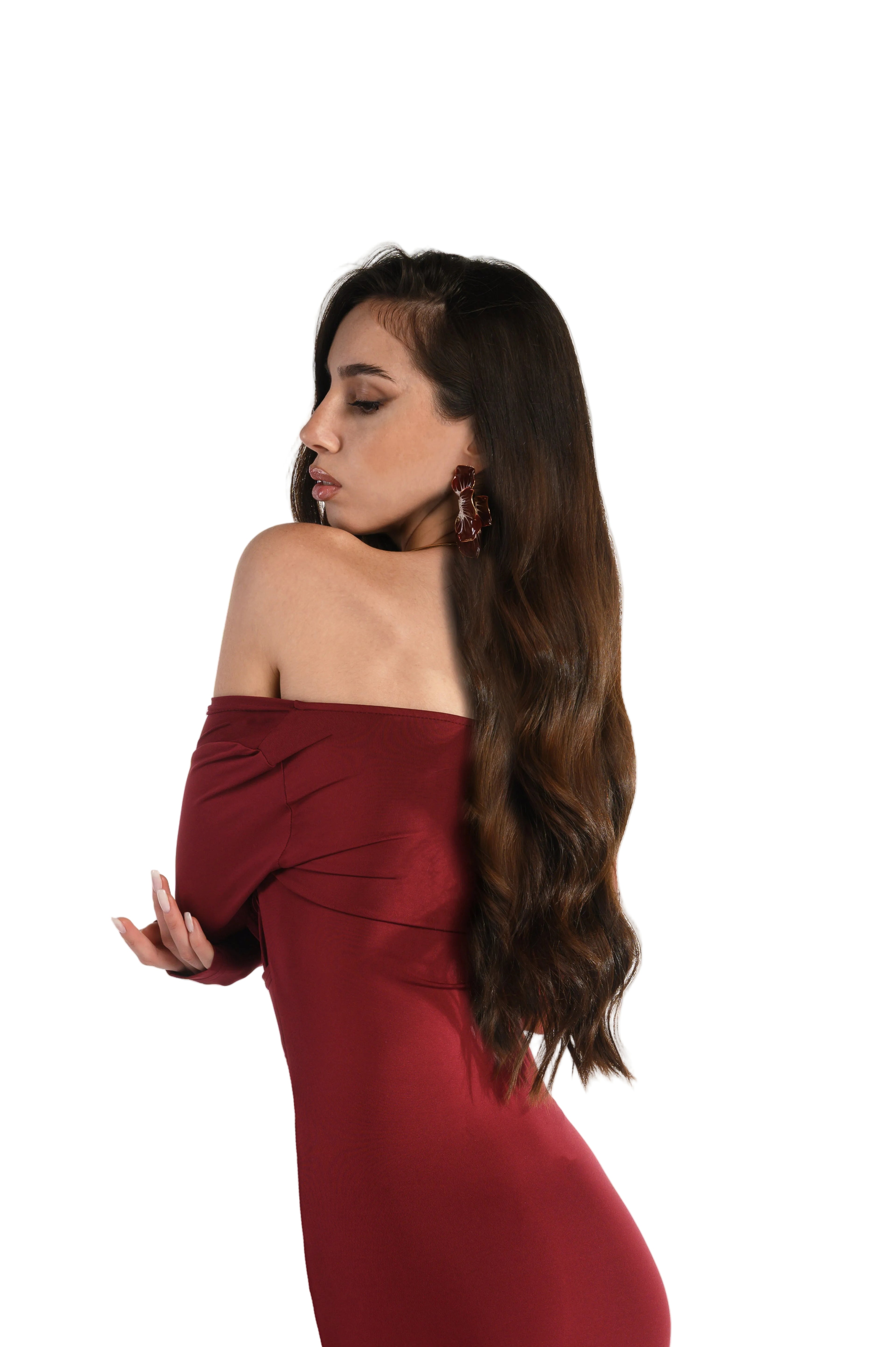DRESS AURA BORDEAUX